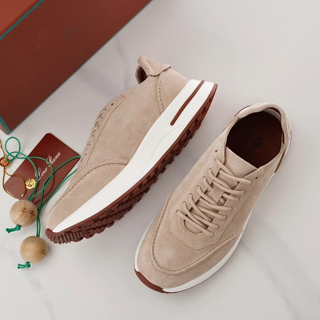 Factory price: 480💰 loro men's shoes💰iana/L men's shoes💰 Size: 38-45, customized 45 non-returnable Materials: The upper is made of elastic cloth for routing. Anti-fleece fabric is wrapped on the front and back to ensure stability. The back is equipped with a cushion to improve wearing comfort. Breathable mesh shoes. Elastic cloth inner𥚃 latex mesh insole. Sole I Men's Shoes💰Foam Combination T Men's Shoes💰U Outsole